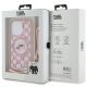 7. Karl Lagerfeld IML Crossbody Monogram Karl & Choupette Head MagSafe-Hülle für iPhone 15 Pro – Rosa
