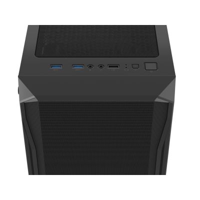 39. FURY COMPUTERGEHÄUSE FURY SHOBO RGB MIDI TOWER MIT FENSTER SCHWARZ
