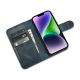 9. iCarer Oil Wax Wallet Case 2in1 Case iPhone 14 Anti-RFID Leder Flip Case Blau (WMI14220721-BU)