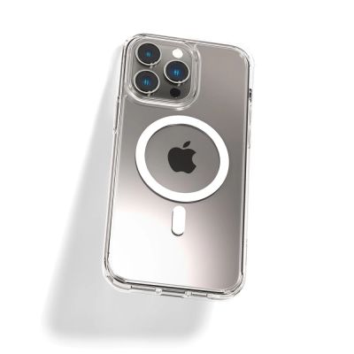 6. Spigen Ultra Hybrid Mag Case mit MagSafe für iPhone 14 Pro – Transparent und Weiß