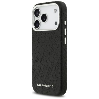 2. Karl Lagerfeld FW Stamped Karl MagSafe Hülle für iPhone 17 Pro - Schwarz