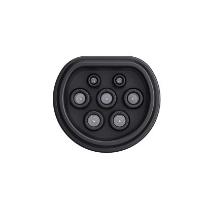 4. V2L Typ 2 Adapter – Schuko 3500 W mit Leistungsanzeige und Gehäuse – schwarz
