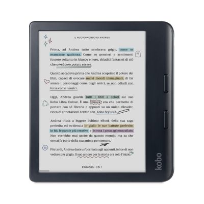 19. Kobo Libra Color 7" E-Ink Kaleido 3 32GB WLAN Schwarzer E-Book-Reader