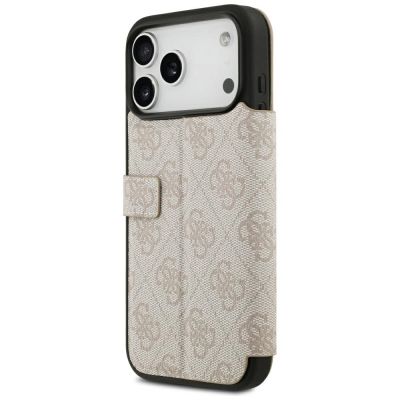 5. Guess Book 4G Metall-Logo-Hülle für iPhone 18 Pro Max / 17 Pro Max – Pink