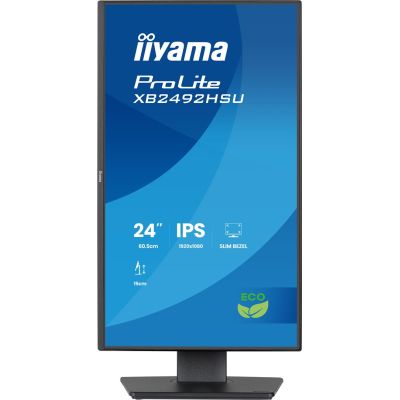 4. iiyama ProLite 24-Zoll Full HD IPS-Panel mit schmalen Rändern, Energieeffizienzklasse B, höhenverstellbar