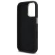 7. Guess Silikonhülle mit Metalllogo und Rahmen für iPhone 16 – Schwarz