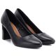 9. Schwarze Damenpumps von Sergio Leone, Modell PB131, mit Blockabsatz
