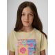 3. Mädchen-T-Shirt mit Aufdruck, regulär, Größe 4F 4FJRSS26TTSHF4418-73S