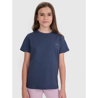 Normales, einfarbiges T-Shirt (2er-Set) für Kinder 4F 4FJRAW25TTSHU3157-91S