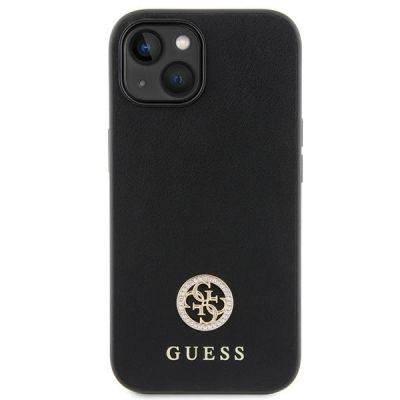 3. Guess GUHCP15MPS4DGPK iPhone 15 Plus 6,7" schwarz/schwarz Hardcase Strass Metall Logo