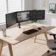 18. MACLEAN 3-Monitor-Halterung, Gasfeder, 17"-27", 2-8 kg, Schwarz MC-137