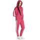 6. adidas Essentials Damen-Fleece-Hoodie mit 3 Streifen und durchgehendem Reißverschluss, Pink KF6272