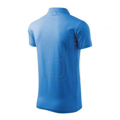 3. Malfini Single J. M Poloshirt MLI-20214 azurblau