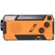 51. Extralink Solar-Notfallradio mit Kurbeldynamo-Powerbank (4000 mAh) und SOS-Taschenlampe SR-4000, tragbar, analog, Schwarz/Orange