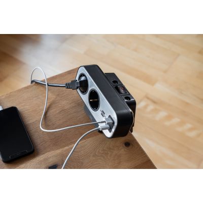 8. Brennenstuhl Duplex Tischsteckdose 1x USB A & C, 10x Schuko