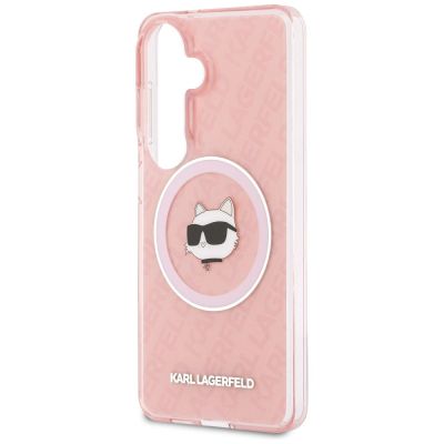6. Karl Lagerfeld IML Repeated Choupette MagSafe Hülle für Samsung Galaxy S26 Plus - Pink