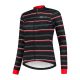 Rogelli Damen-Winterjacke STRIPE schwarz-rot XS