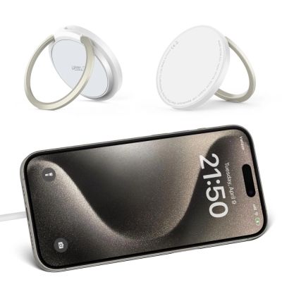 9. Tech-Protect QI15W-A33 induktives Ladegerät mit MagSafe und Ständer mit USB-A/USB-C-Kabel – Weiß