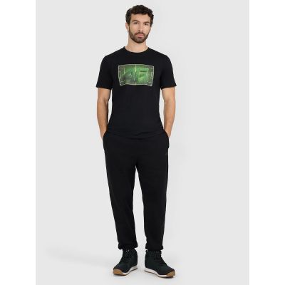 6. Herren-T-Shirt mit Aufdruck, regulär, Größe 4F 4FRAW25TTSHM3612-20S