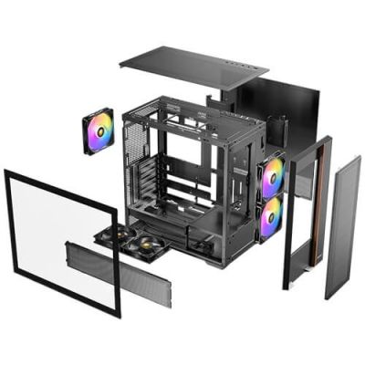 16. Antec FLUX REAR Midi-Tower, Schwarz
