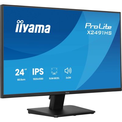 4. iiyama ProLite X2491HS-B1 Computermonitor 60,5 cm (23,8") 1920 x 1080 px Full HD LCD Schwarz