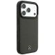 4. Mercedes Leder-Mesh-Hülle mit Bow Line MagSafe für iPhone 18 Pro / 17 Pro – Dunkelgrau
