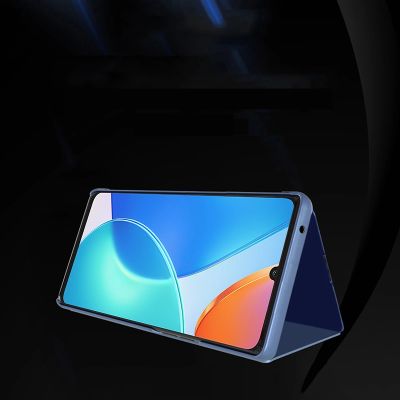 3. Clear View Case Hülle für Honor X7 / Honor Play 30 Plus Flip Cover schwarz