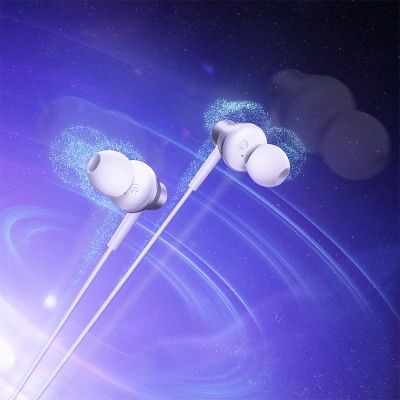 8. Baseus Encok HZ11 kabelgebundene In-Ear-Kopfhörer mit Miniklinkenstecker – weiß