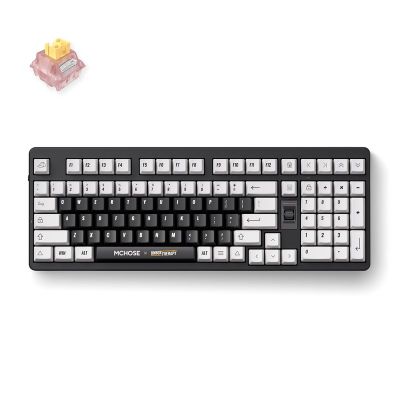 MCHOSE x Unbox Therapy – UT98 Gaming-Tastatur USB + RF Wireless + Bluetooth Schwarz