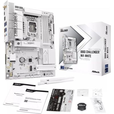 13. ASRock B860 Challenger WiFi Weiß Intel B860 LGA 1851 (Sockel V1) ATX