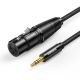 Ugreen Audiokabel 3,5 mm Miniklinke (männlich) – XLR (weiblich) 1 m schwarz (AV182)