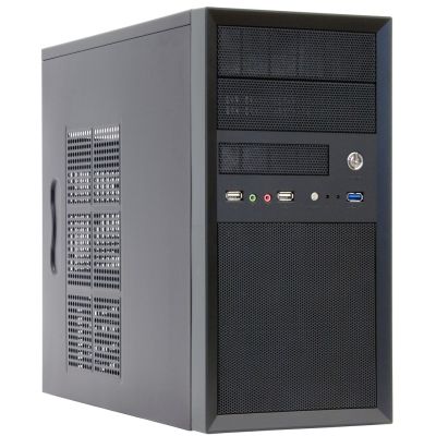 Chieftec CT-01B-OP Gehäuse (Micro ATX; schwarz)