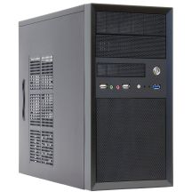 Chieftec CT-01B-OP Gehäuse (Micro ATX; schwarz)
