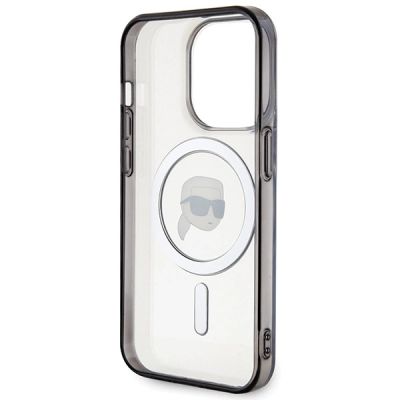 7. Karl Lagerfeld KLHMP15LHKHNOTK Hülle für iPhone 15 Pro – transparent