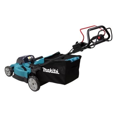 3. Makita DLM481Z Akku-Rasenmäher (Schiebemäher) in Schwarz, Blau und Metallic