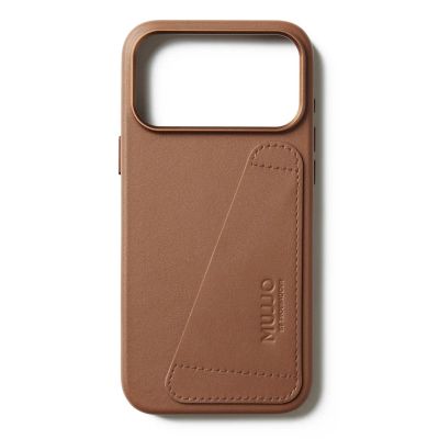 5. Mujjo Wallet Lederhülle – MagSafe-kompatible Lederhülle für iPhone 17 Pro Max (hellbraun)