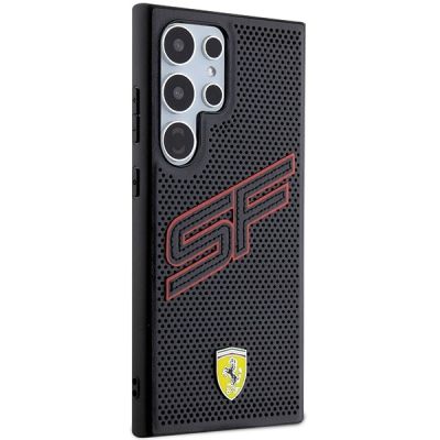 4. Ferrari Big SF Perforierte Hülle für Samsung Galaxy S24 Ultra – Schwarz