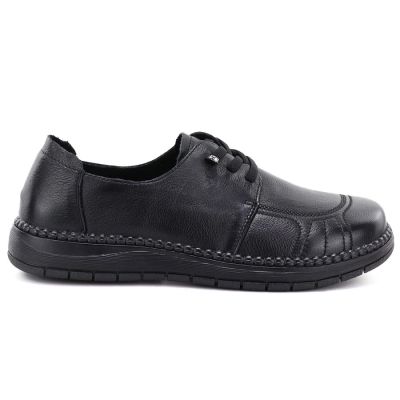 6. Bequeme schwarze Damen-Lederschuhe Vinceza 107240
