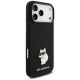 4. Karl Lagerfeld Silicone Choupette Metal Pin Hülle für iPhone 18 Pro Max / 17 Pro Max – Schwarz