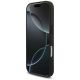 5. AMG Lederhülle mit geprägtem Linien-Logo für iPhone 17 Pro – Schwarz