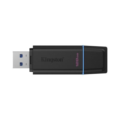 3. KINGSTON 128 GB Tragbarer USB 3.2 Gen 1 DataTraveler Exodia Schwarz/Blau