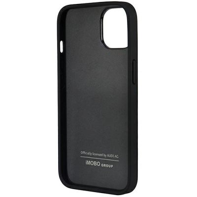 6. Audi Kunstleder iPhone 14 6,1" schwarz/schwarz Hardcase AU-TPUPPCIP14-TT/D1-BK