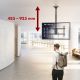 7. Maclean TV-Deckenhalterung, max. Traglast 60 kg, 43–86 Zoll, max. VESA 600x400, MC-112 B