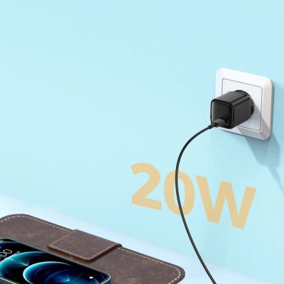 4. Joyroom Schnelles USB Typ C Ladegerät 20W Power Delivery Quick Charge 3.0 AFC schwarz (L-P202)