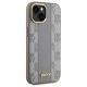 4. DKNY Leather Checkered Mono Pattern MagSafe-Hülle für iPhone 15 Plus – Beige