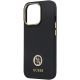 6. Guess 4G Silikon-Logo-Strass-Hülle für iPhone 13 Pro Max – Schwarz