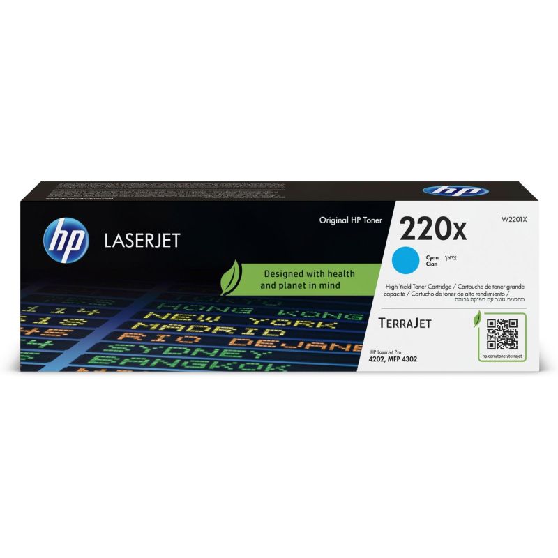 3. Original HP 220X LaserJet Cyan Tonerkartusche