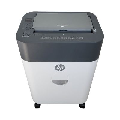 8. HP ONESHRED Auto 100CC Papiervernichter, Weiß und Grau