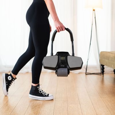 22. KA10 SCHWARZES ABS-RAD AUTOMATIKRAD ZUM TRAINING DER BAUCHMUSKEL MIT UNTERSTÜTZUNG