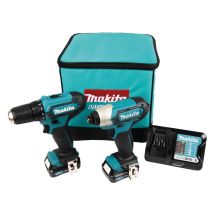 Makita CLX224A Combo Kit CXT Akku-Werkzeugkasten 12V MAX; 2 x 2,0 Ah Li-Ion (DF333D + TD110D)